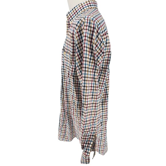 ORVIS Country Twill Checkered Button Down Long Sleeve Shirt Men's Medium - Picture 4 of 12
